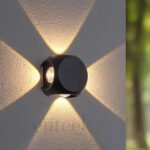 Black 4 Way Wall Light (807) 8W