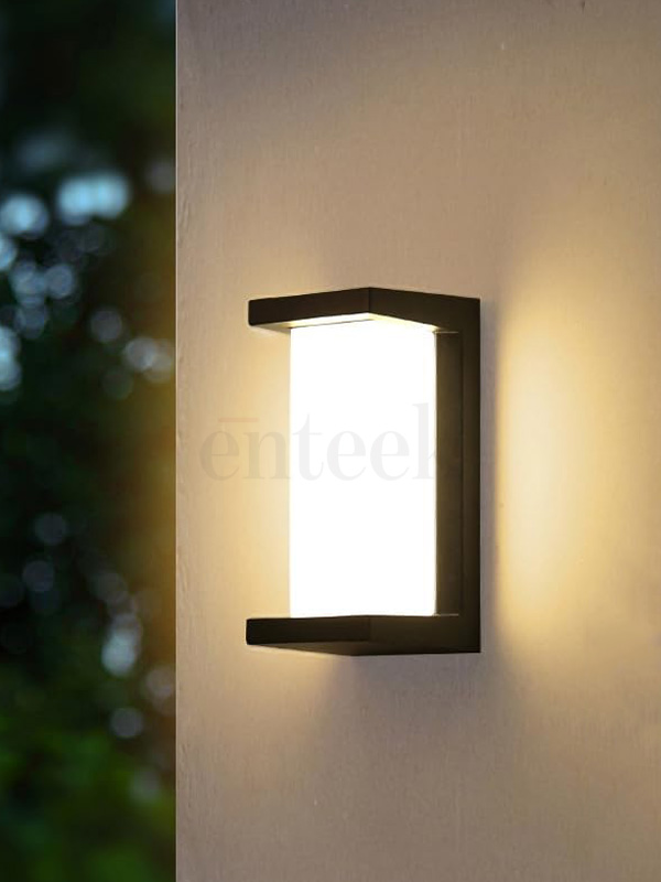 A view of 409 12W rainproof bulkhead wall light use for outdoor wall decor.