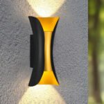 Black Up Down Wall Light (099) 18W