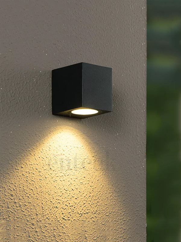 Black Down Wall Light (258) 1W