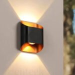 Black Rosegold 739 2W Outdoor Wall Light