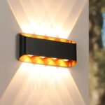 Black Rosegold 739 8W Outdoor Wall Light