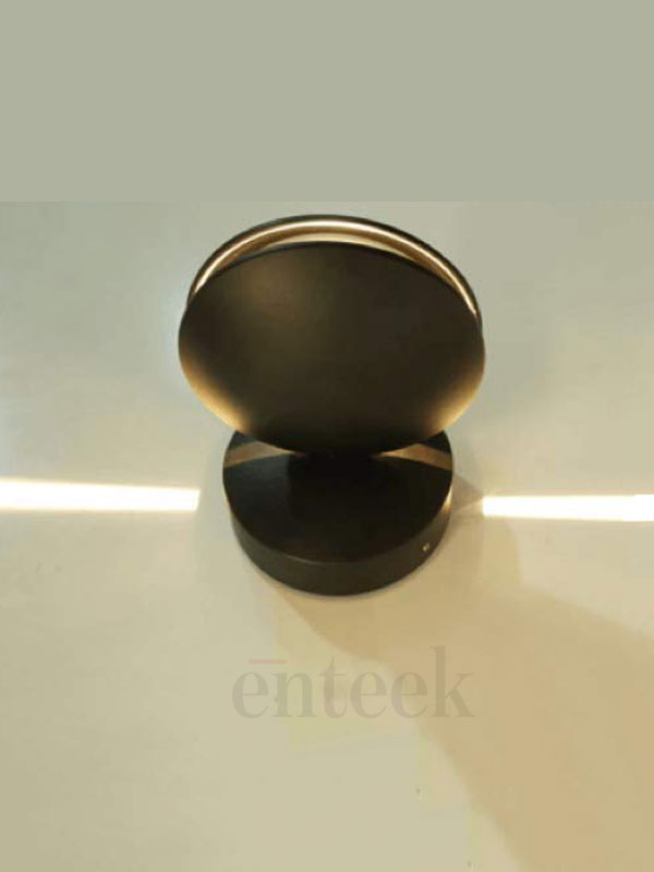 Black Up Down Wall Light (360) 9W