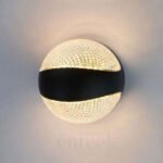 Black Up Down Wall Light (717B) 12W