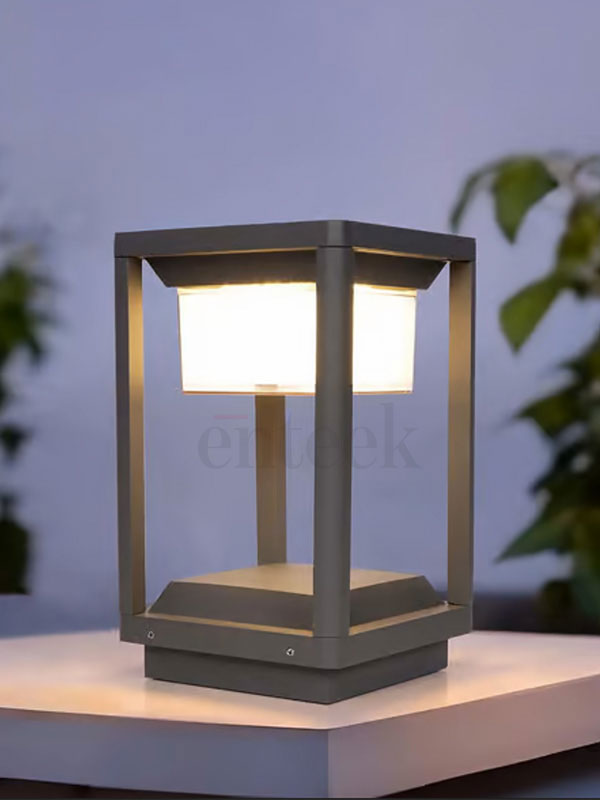 Gate Light Grey Pillar Light (835) 12W