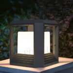 Gate Light Grey Pillar Light (846) 12W