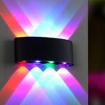 Black RGB Up Down Wall Light (279) 8W