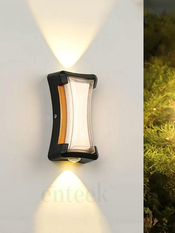 Black and Golden Facade Up Down Wall Light 329A 8W