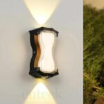 Black and Golden Facade Up Down Wall Light 329B 8W