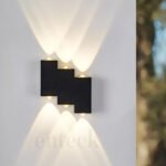 Black Facade Light Up Down Wall Light B035 6W