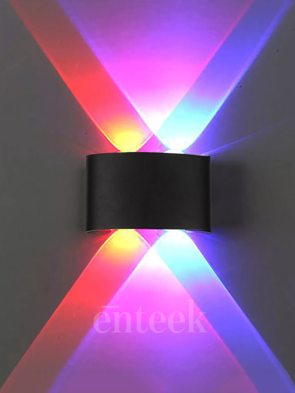 Black RGB Up Down Wall Light (279) 4W