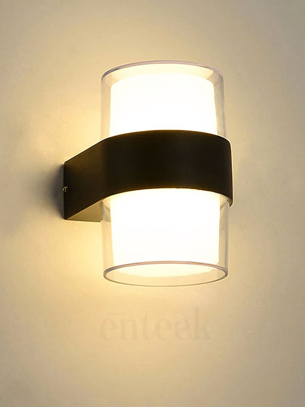 Round Black Wall Light (3610) 10W