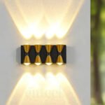 Black Up Down Wall Light (539) 8W