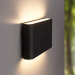 Black Up Down Wall Light (813) 12W