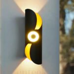 Black Up Down Wall Light (009D) 12W