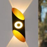 Black Up Down Wall Light (009E) 12W