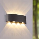 Black Up Down Wall Light (279) 8W