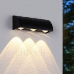 Black Outdoor Down Wall Light (0603) 3W