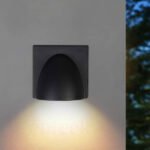 Black Outdoor Down Wall Light (159) 5W