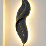 Modern Black Leaf Wall Light 850 12W Wall Lamp