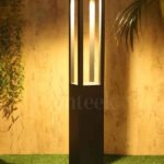 Black Large Bollard Light (1157) 12W