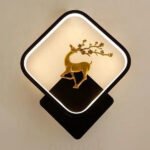 Square Golden Reindeer Wall Lamp (4452) 12W Indoor Wall Light