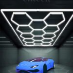 Car Garage Hexagon Honeycomb Hanging Light