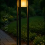Grey Garden Bollard Light (1161) 12W