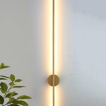 Vertical Big Golden Wall Light (098) 18W Indoor Wall Lamp